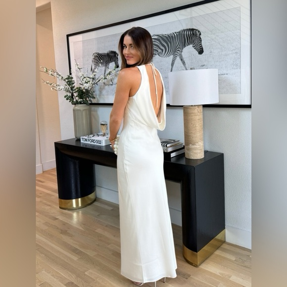 Abercrombie Plunge Cowl Back Maxi Dress (Small Tall) - Picture 2 of 2